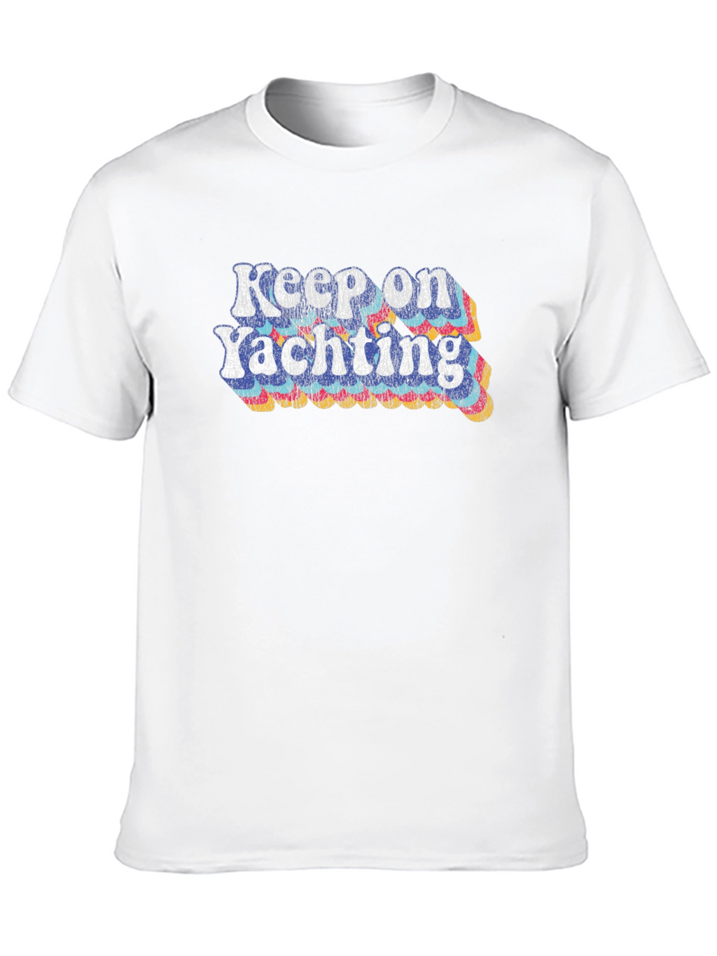 Keep On Yachting Graphic Tee - Retro Style!