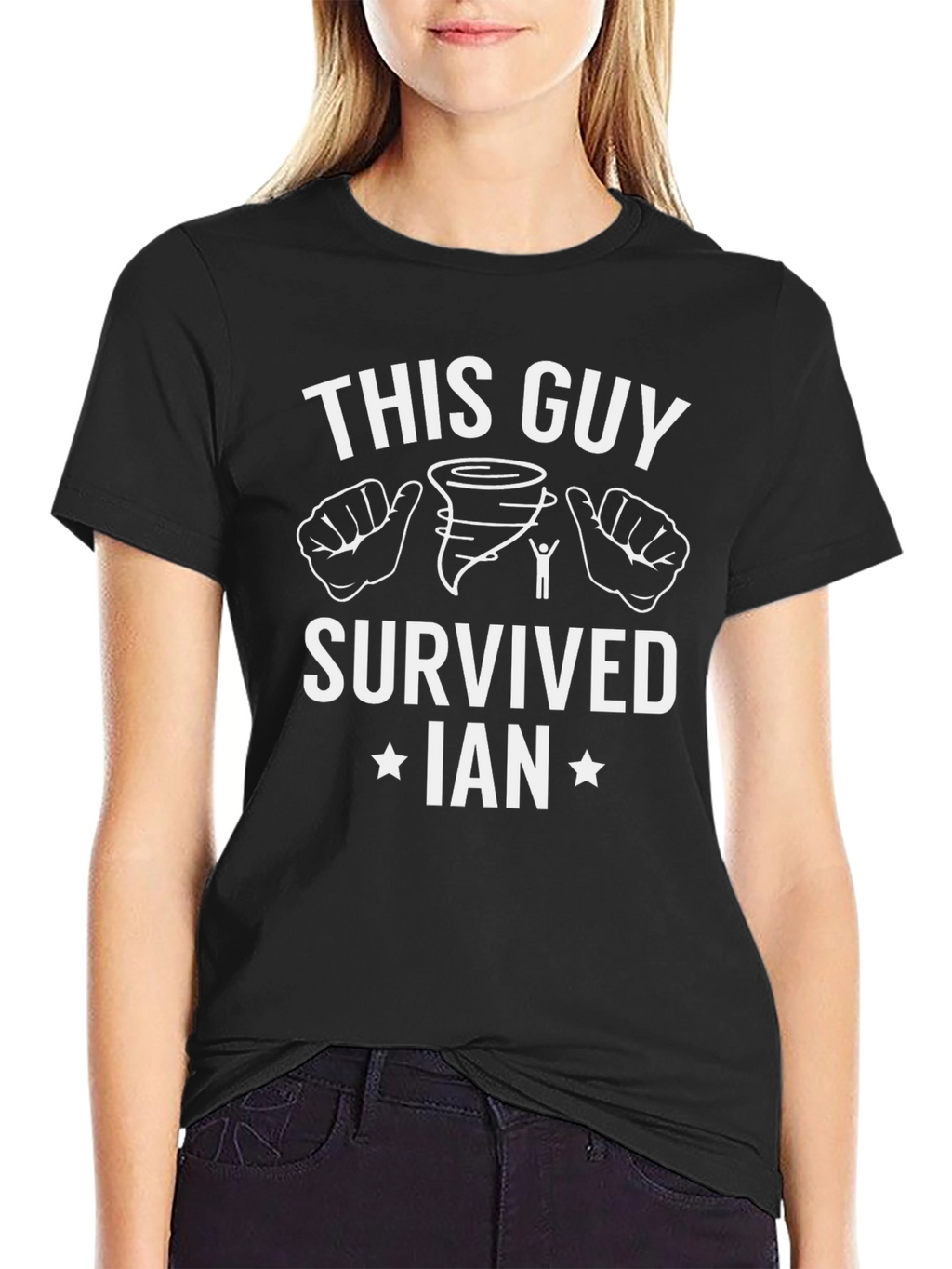 This Guy Survived Ian T-Shirt Black