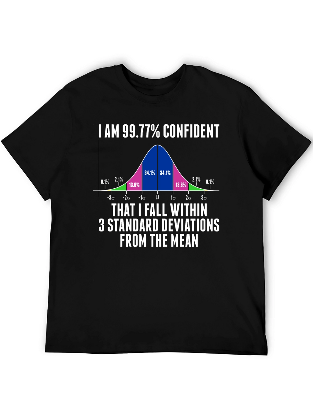 99.77% Confident Statistics Humor T-Shirt