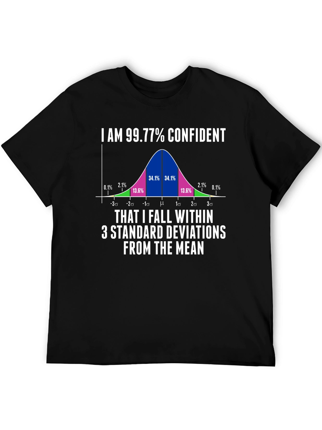 99.77% Confident Statistics Humor T-Shirt