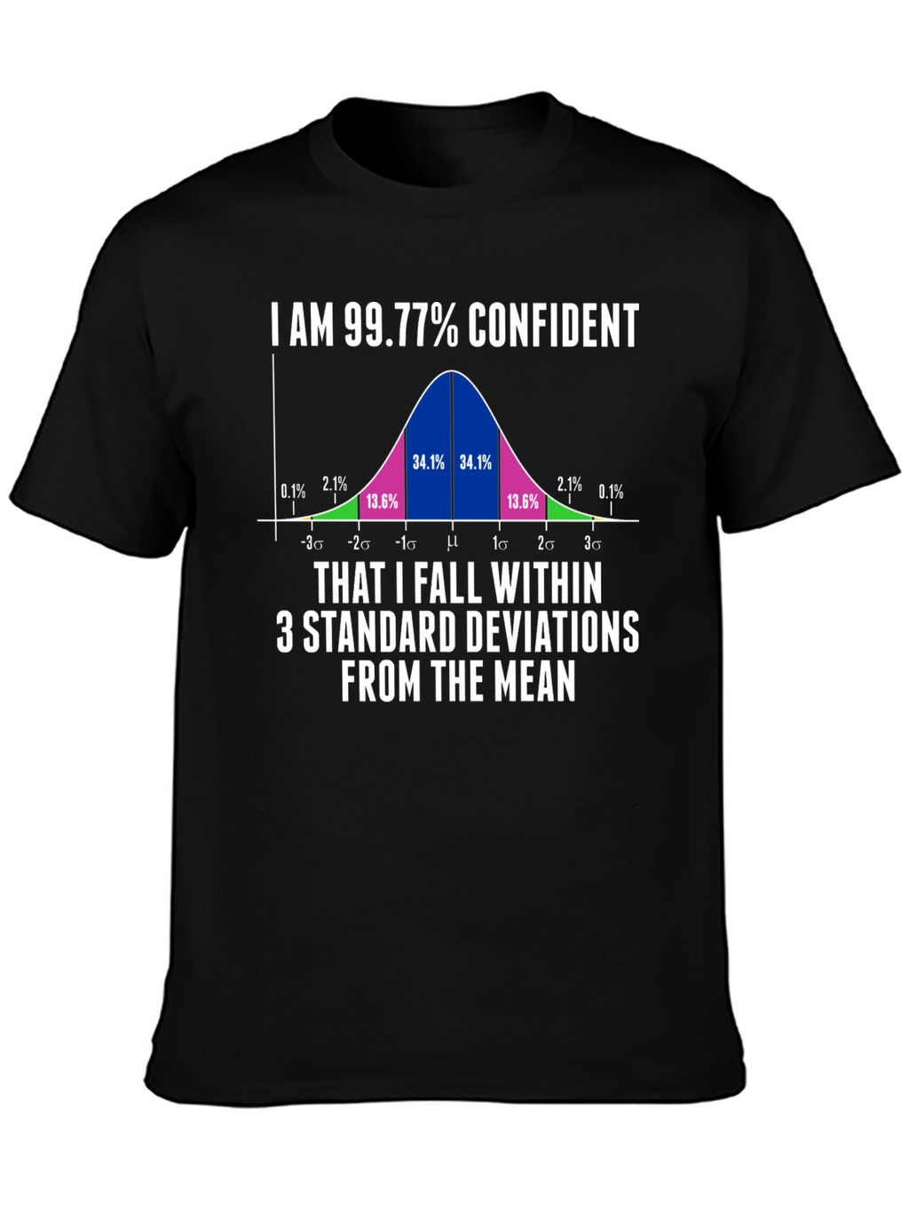 99.77% Confident Statistics Humor T-Shirt