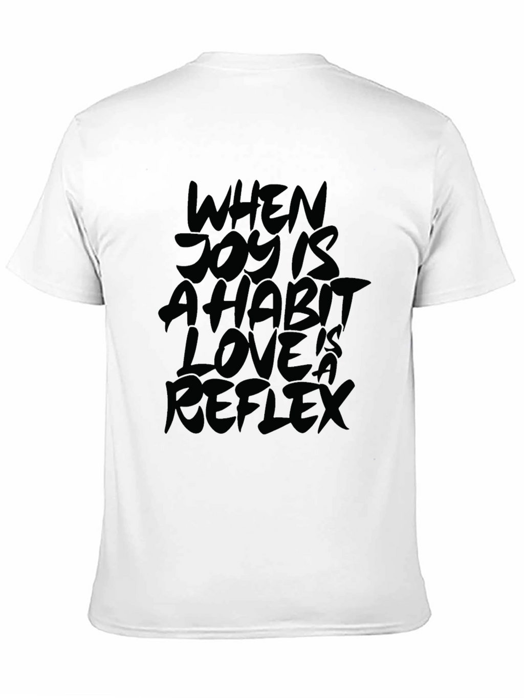 Joy Habit Love Reflex Black Graphic T-Shirt