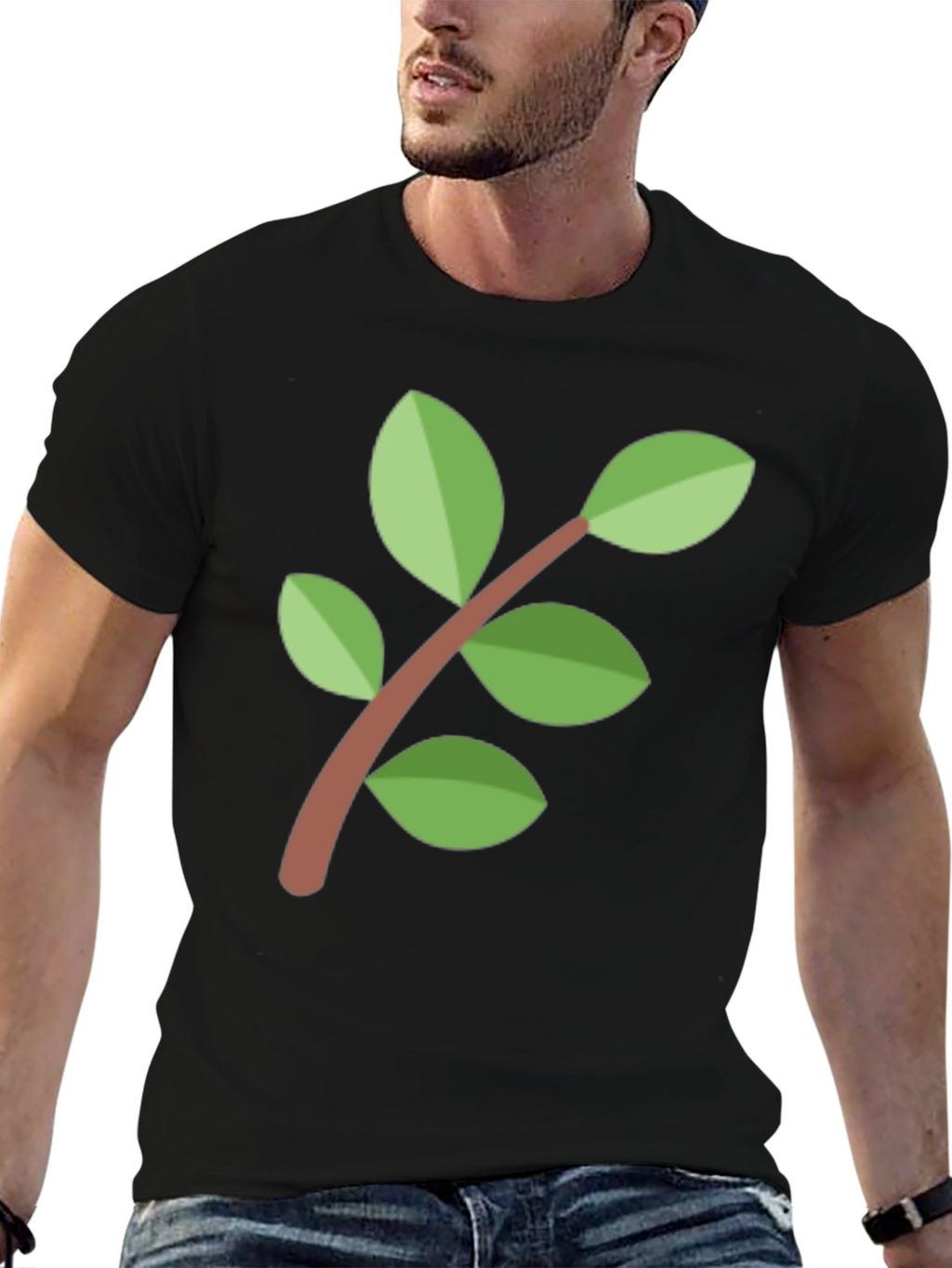 Nature Inspired Black T-Shirt
