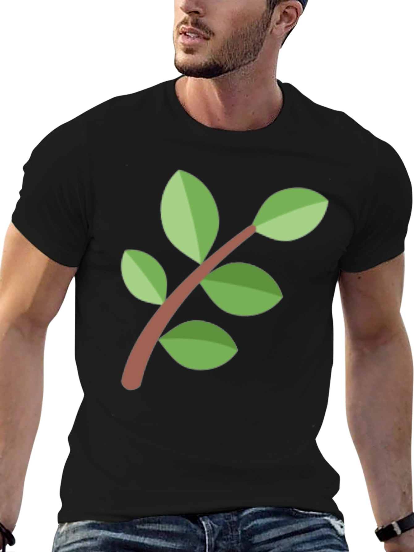 Nature Inspired Black T-Shirt