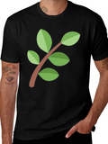 Nature Inspired Black T-Shirt