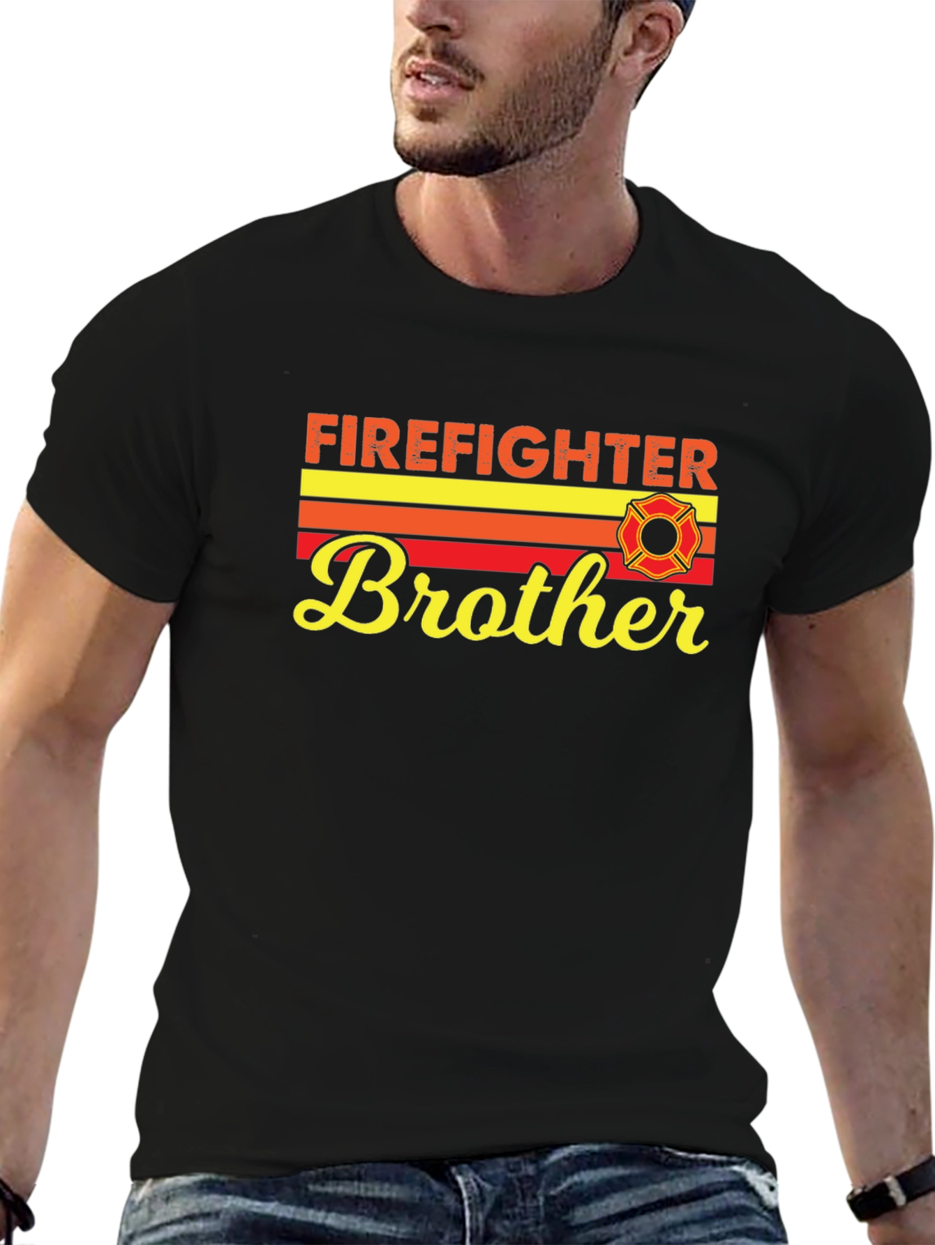 Firefighter Brother T-Shirt - Gift For Firemen