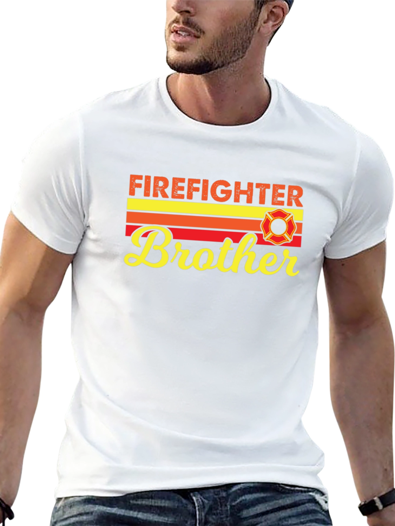 Firefighter Brother T-Shirt - Gift For Firemen