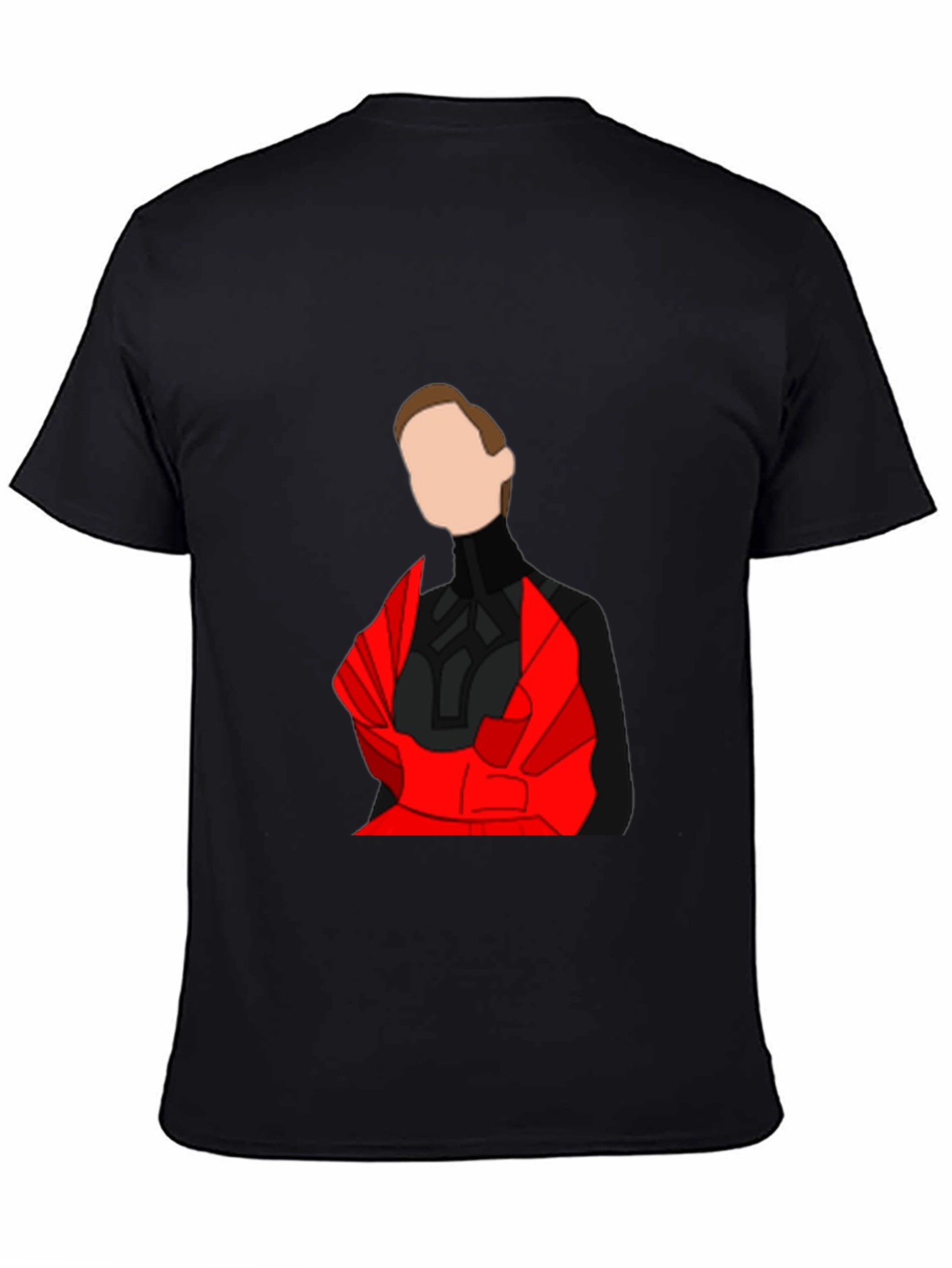 Abstract Red & Black Graphic Tee