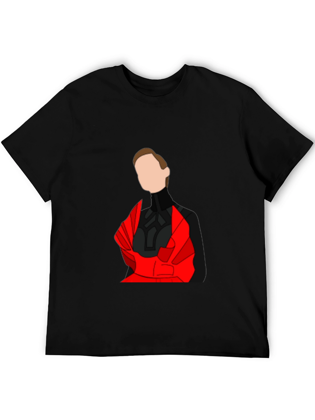 Abstract Red & Black Graphic Tee