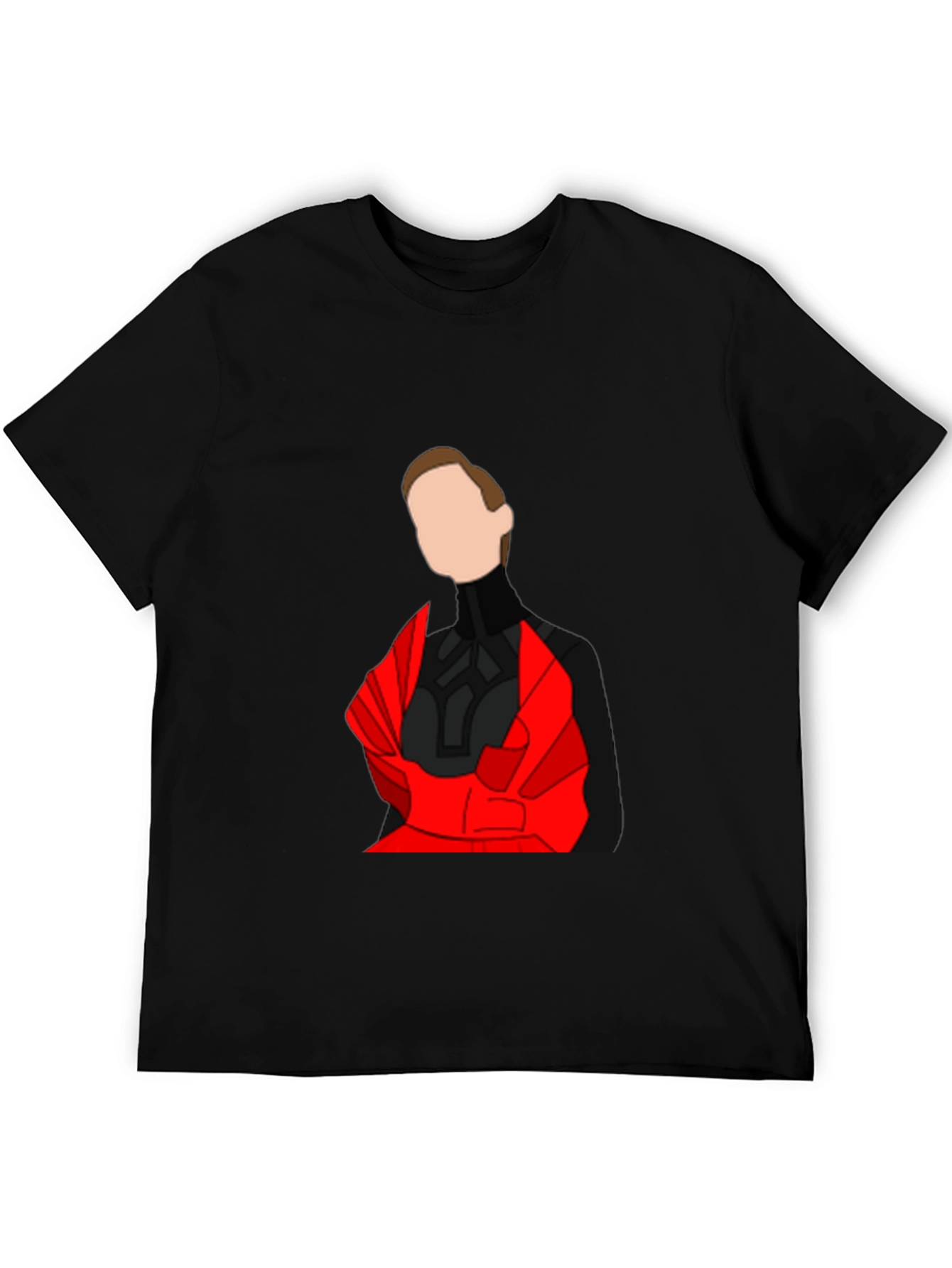 Abstract Red & Black Graphic Tee