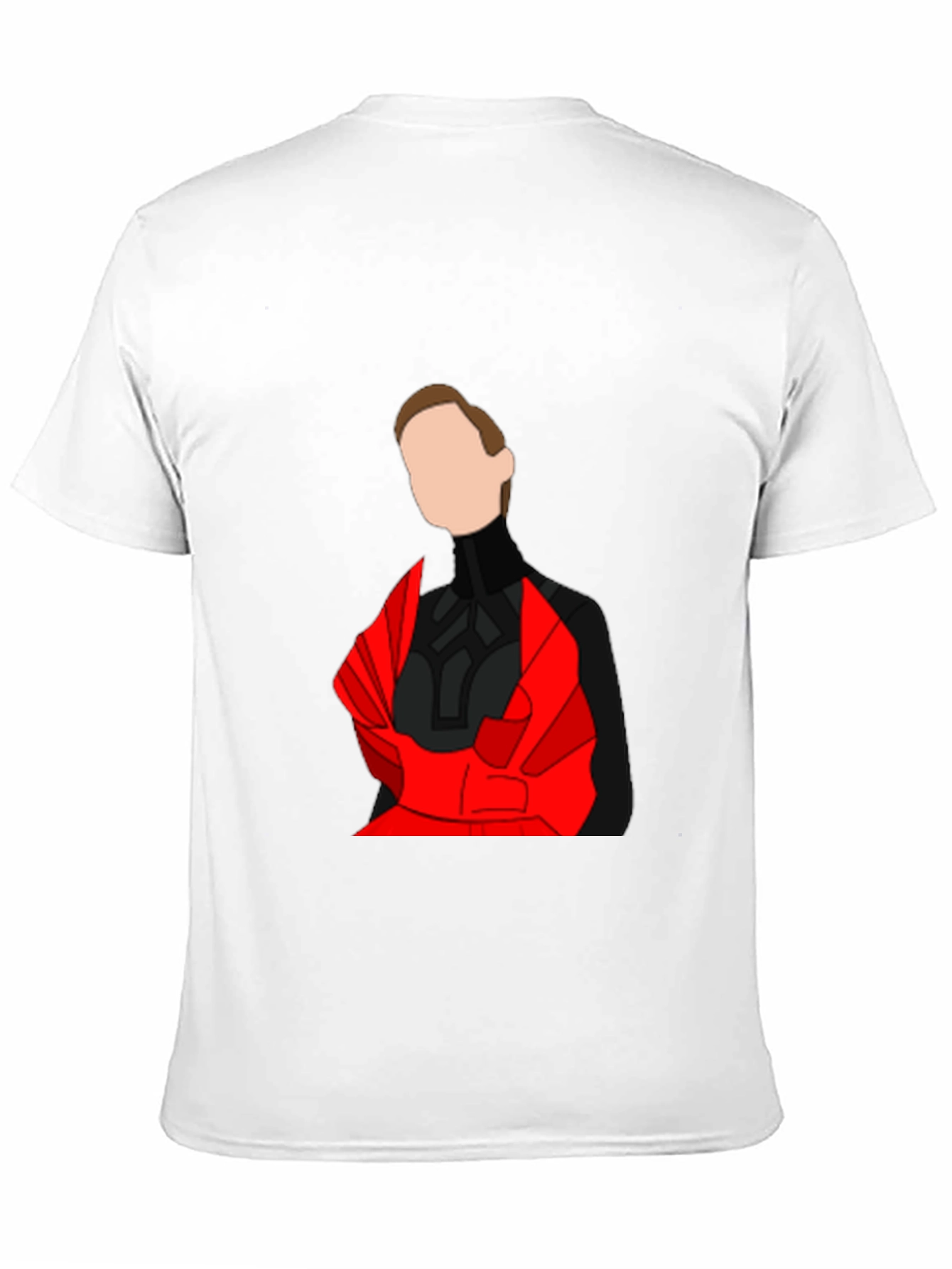 Abstract Red & Black Graphic Tee