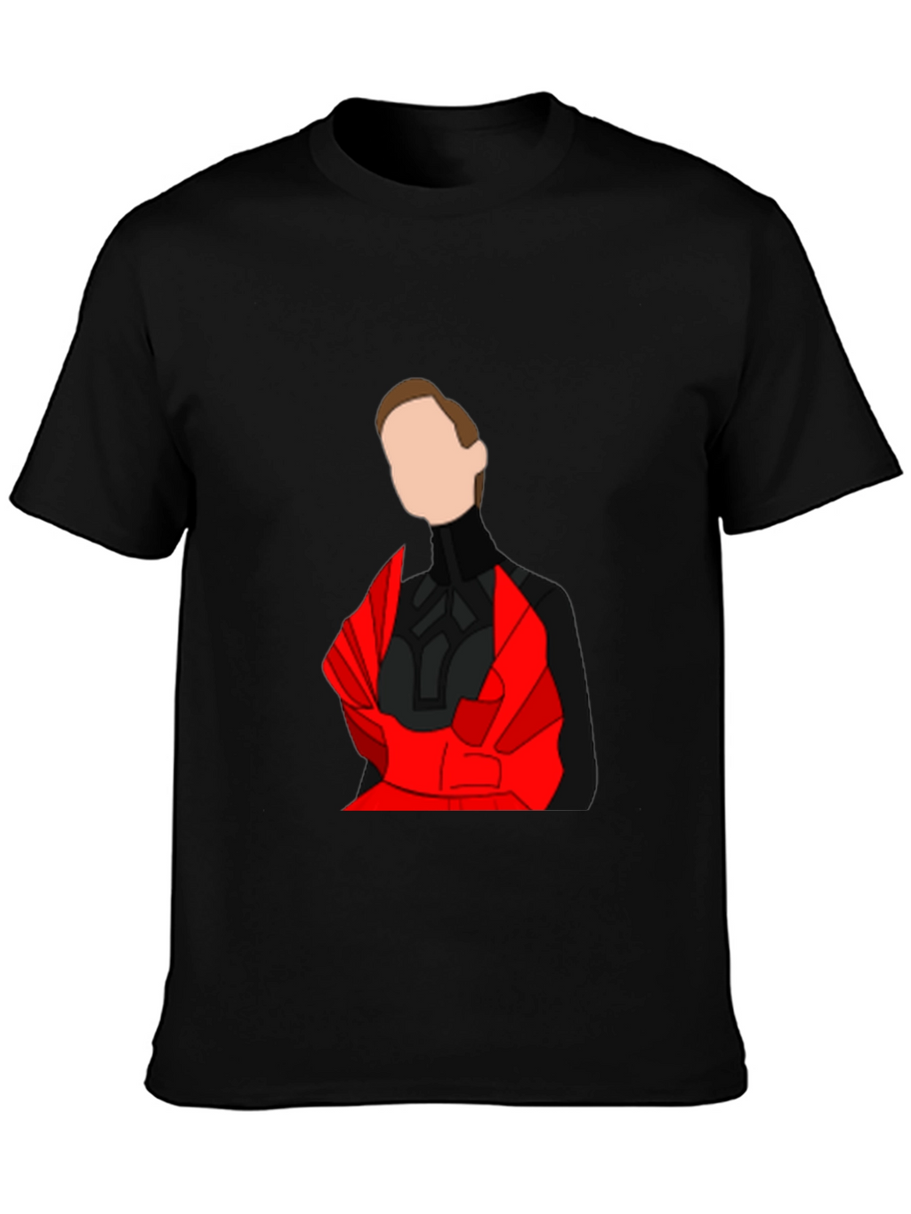 Abstract Red & Black Graphic Tee