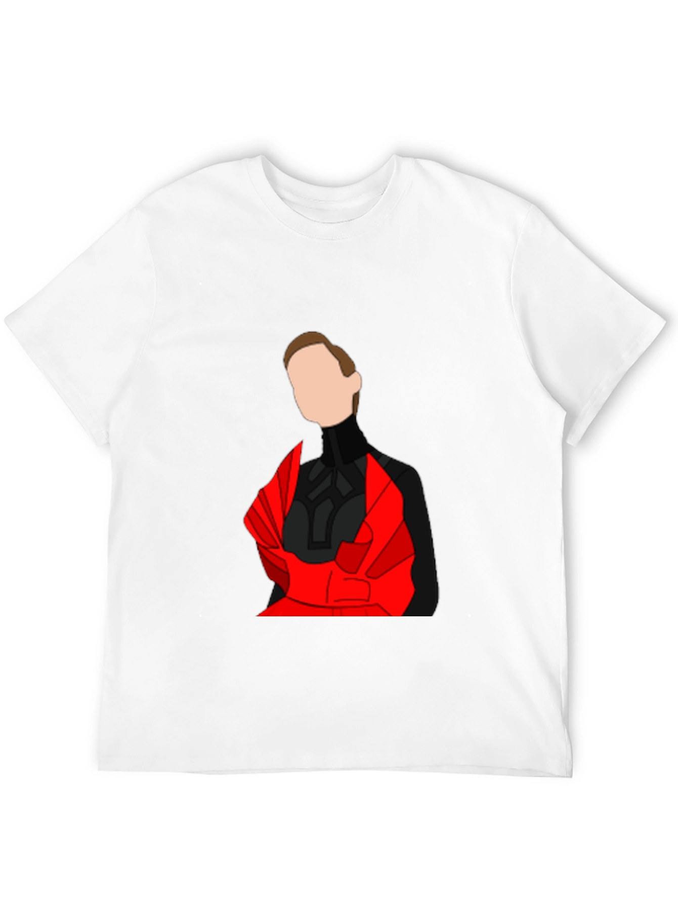 Abstract Red & Black Graphic Tee