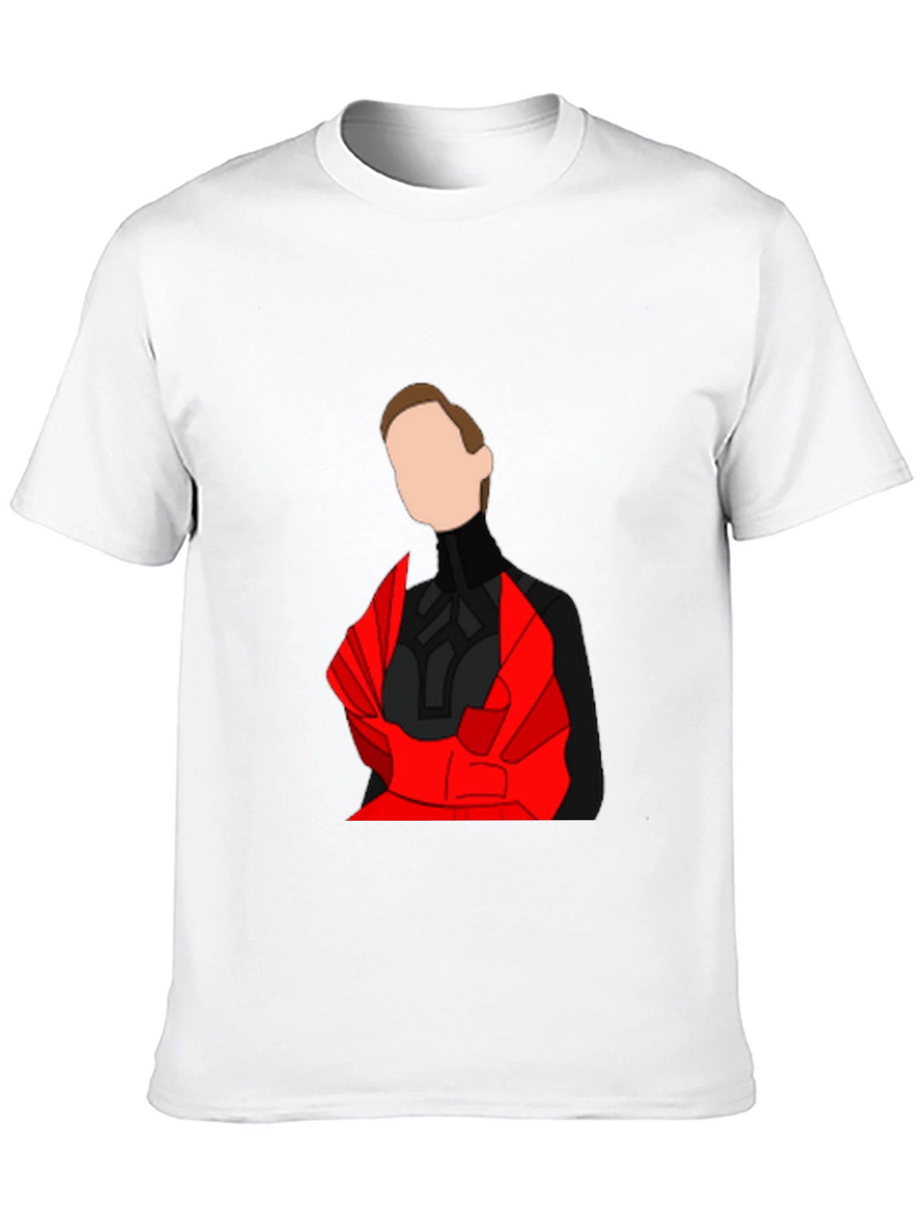Abstract Red & Black Graphic Tee