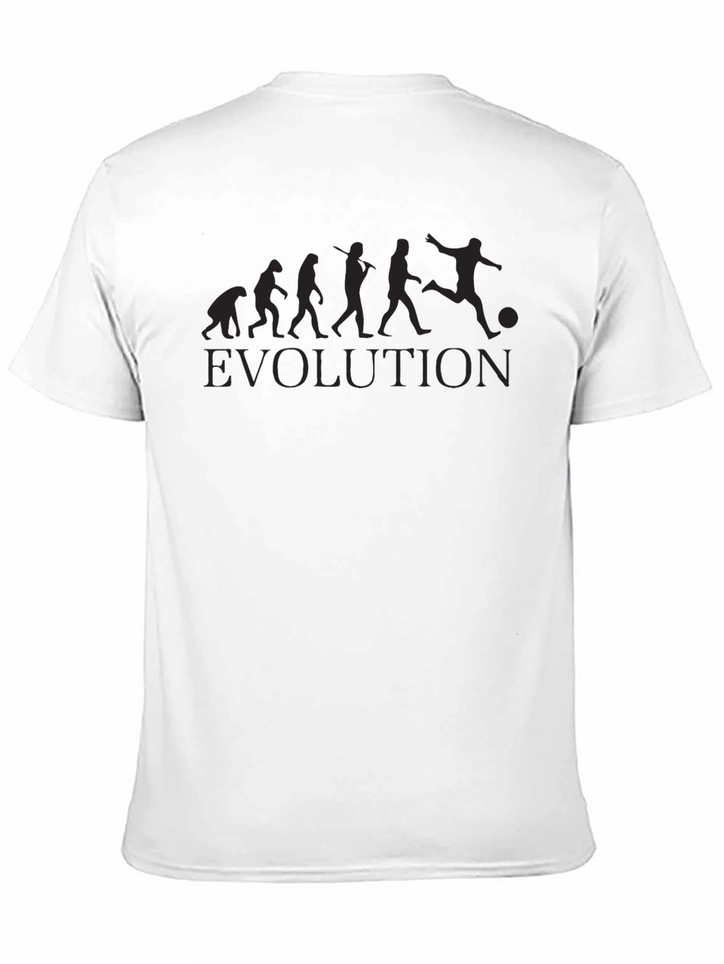 Evolution of Soccer Black Graphic Tee