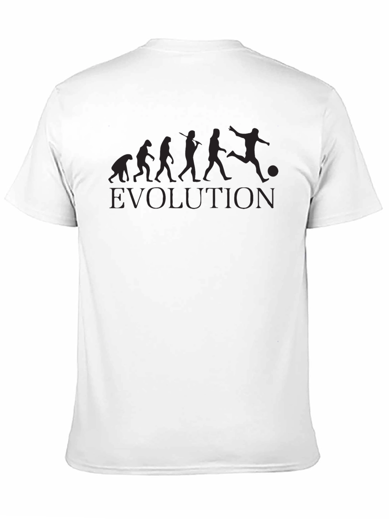 Evolution of Soccer Black Graphic Tee