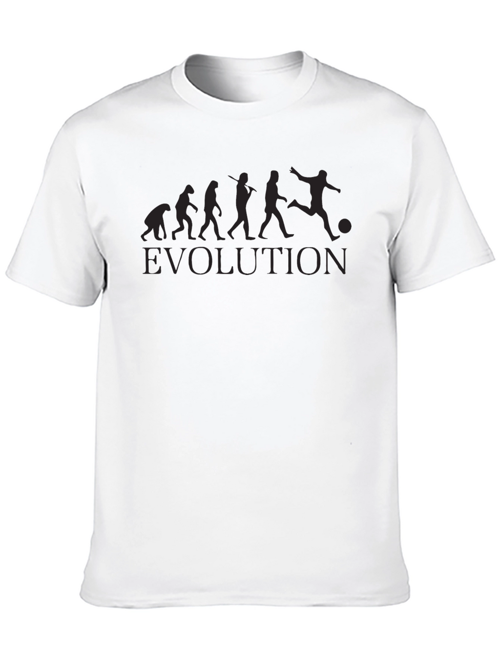 Evolution of Soccer Black Graphic Tee
