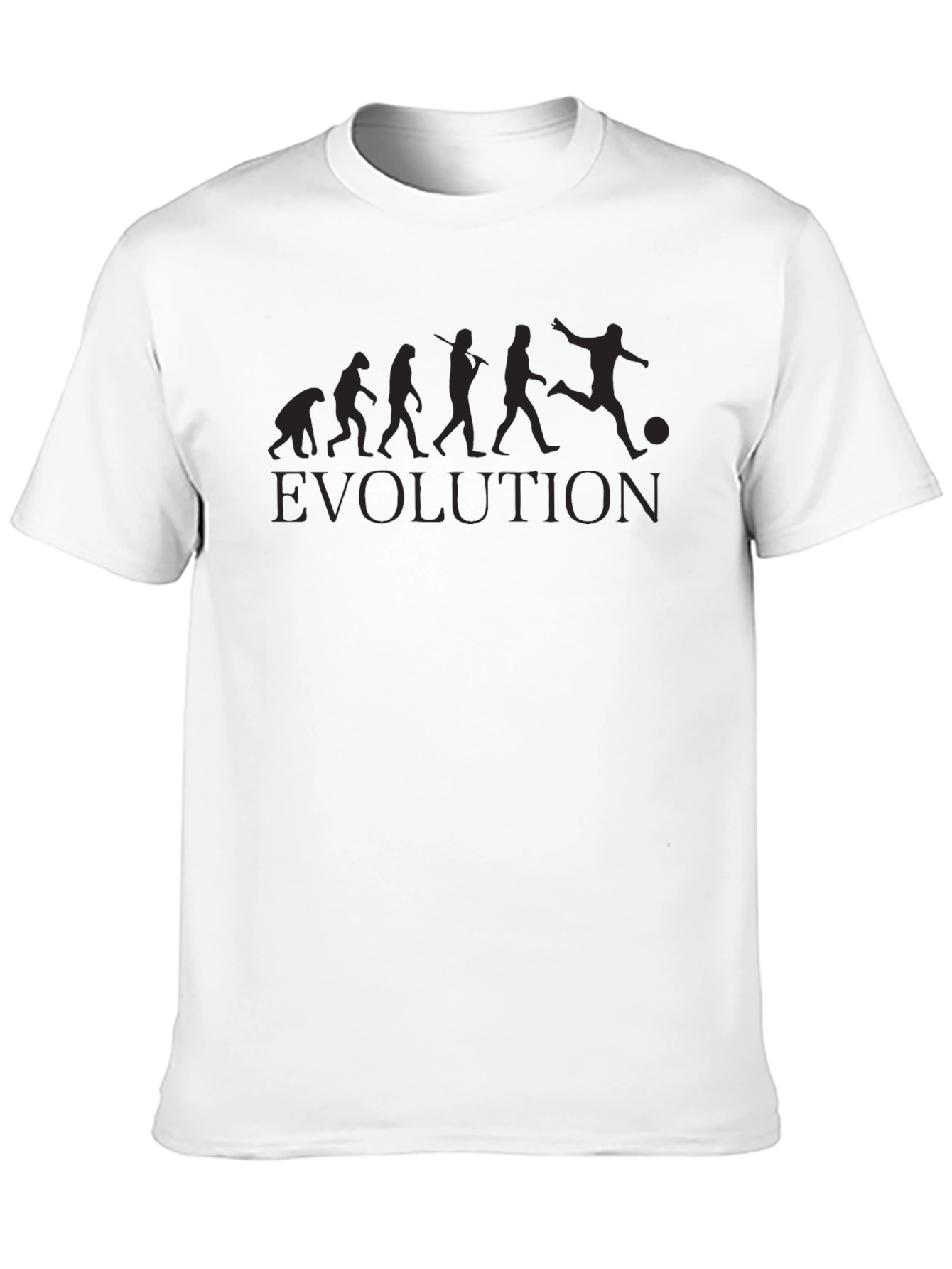 Evolution of Soccer Black Graphic Tee