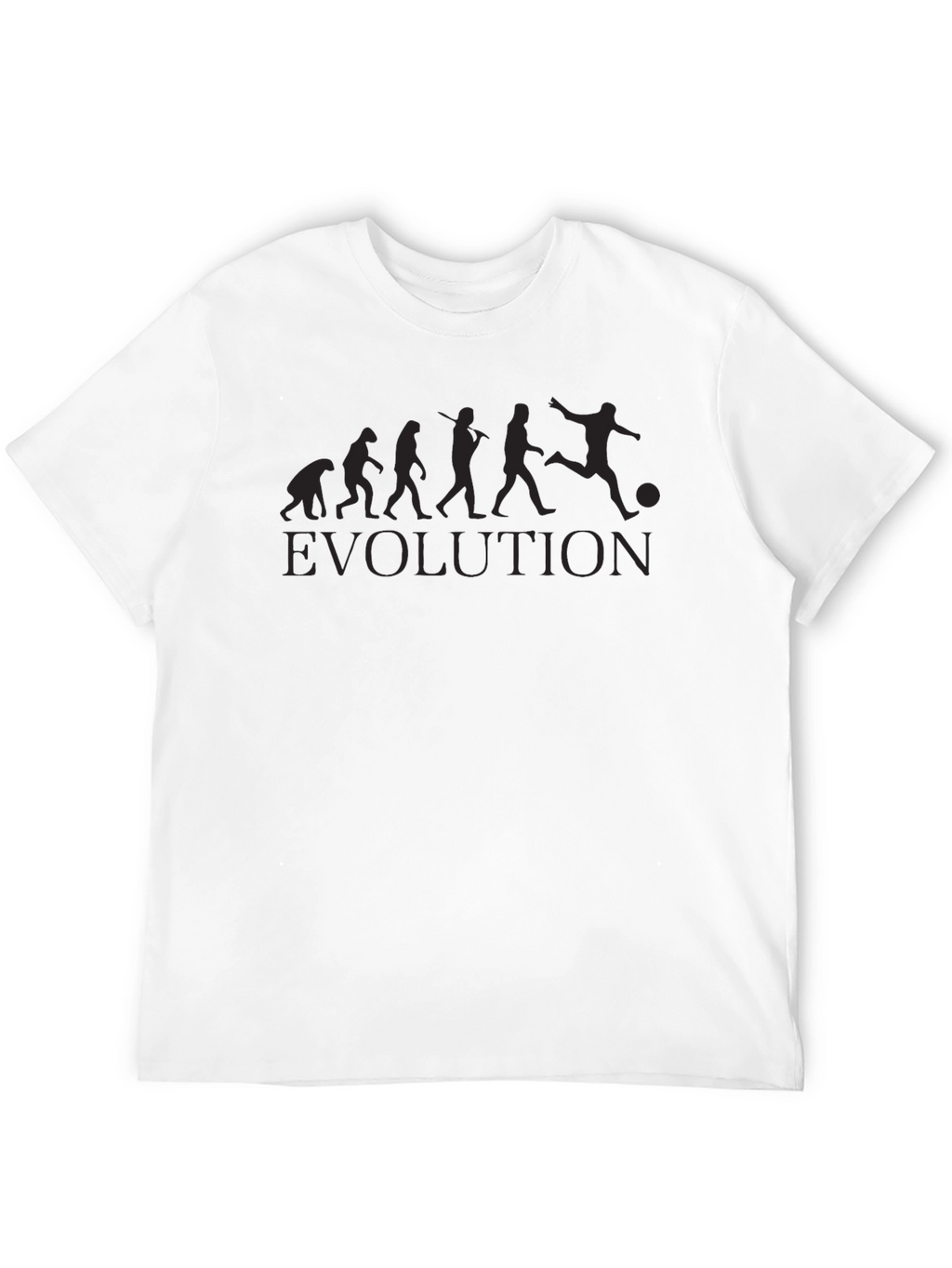 Evolution of Soccer Black Graphic Tee