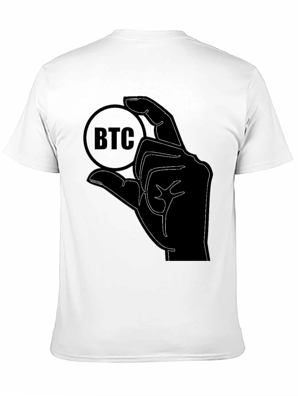 Bitcoin BTC Hand Graphic T-Shirt - Crypto Currency Tee