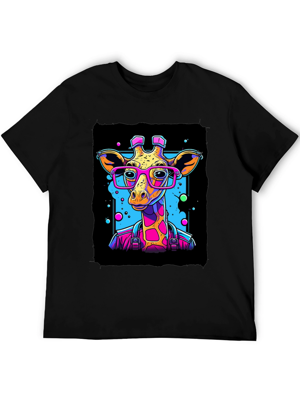 Giraffe in Glasses Graphic T-Shirt