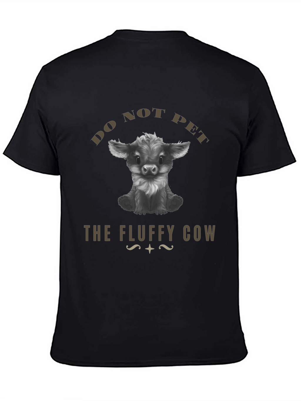 Do Not Pet The Fluffy Cow Graphic T-Shirt