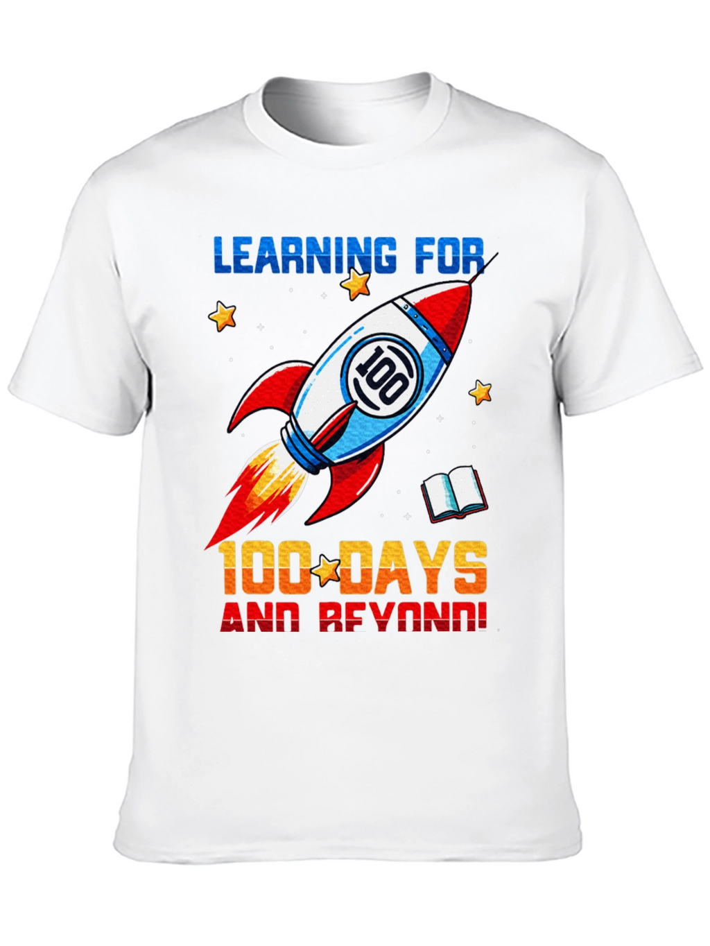 100 Days of School Rocket T-Shirt