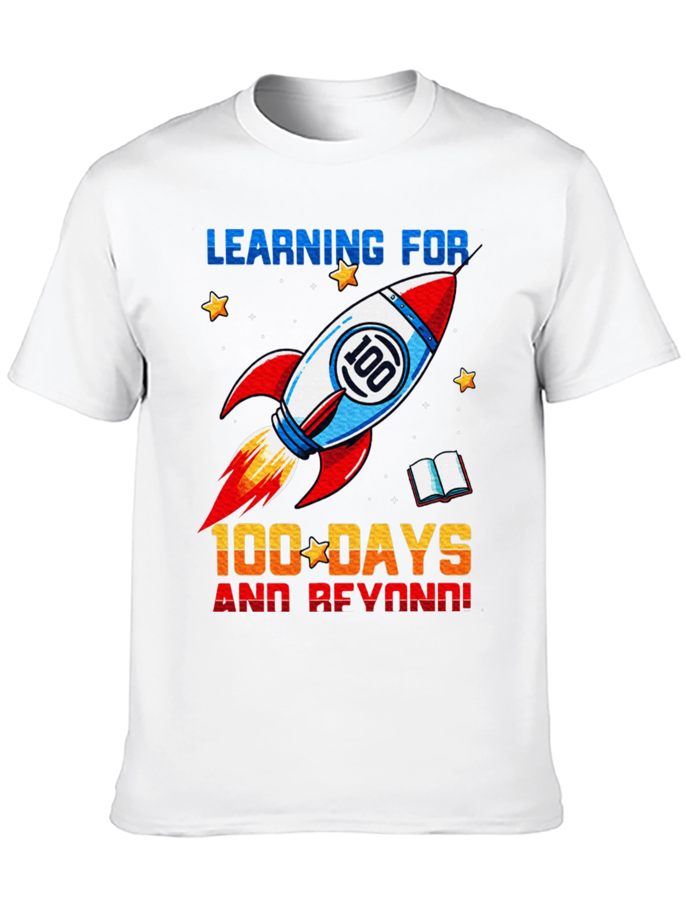 100 Days of School Rocket T-Shirt