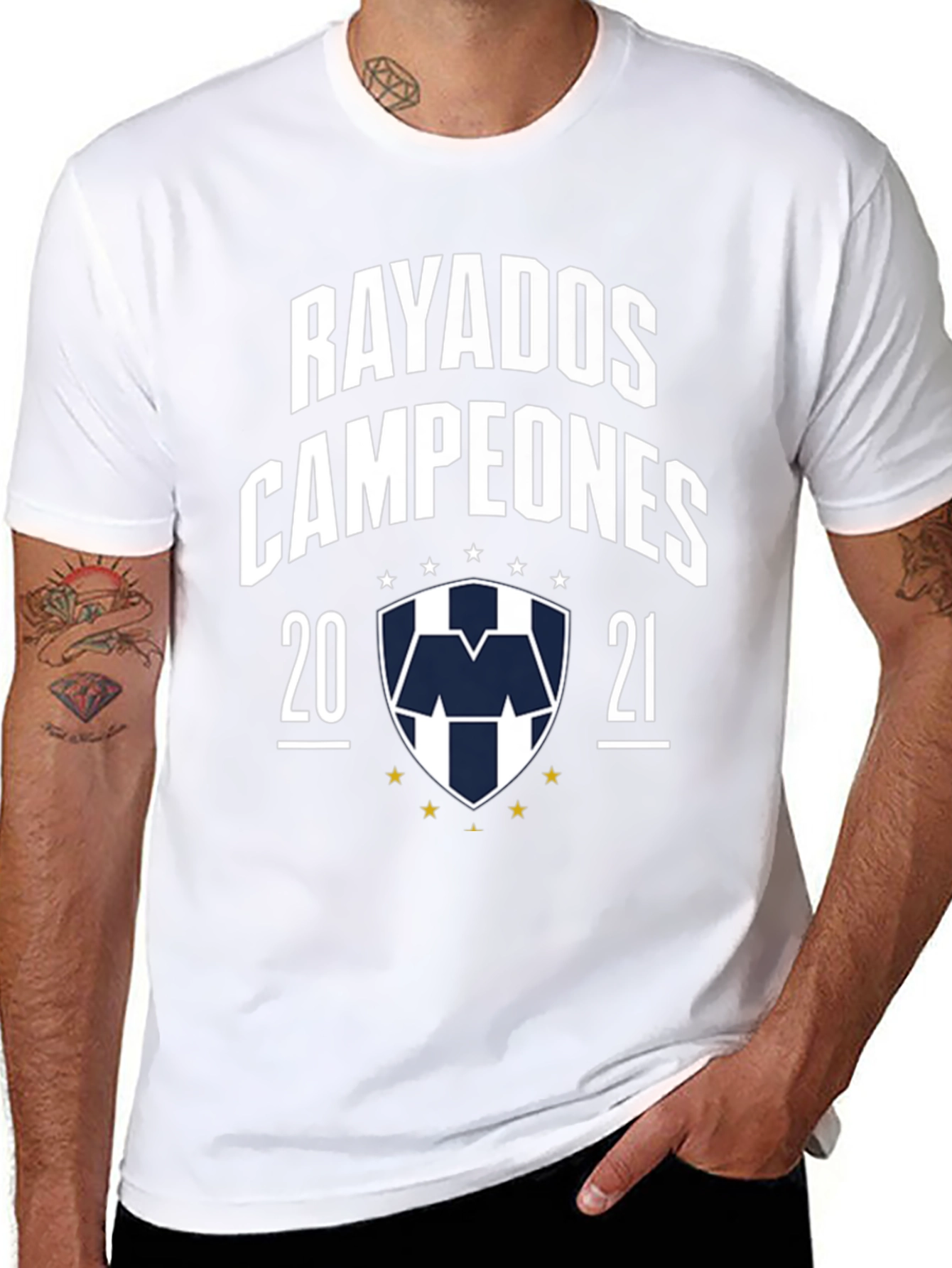 Rayados Campeones 2021 Black T-Shirt