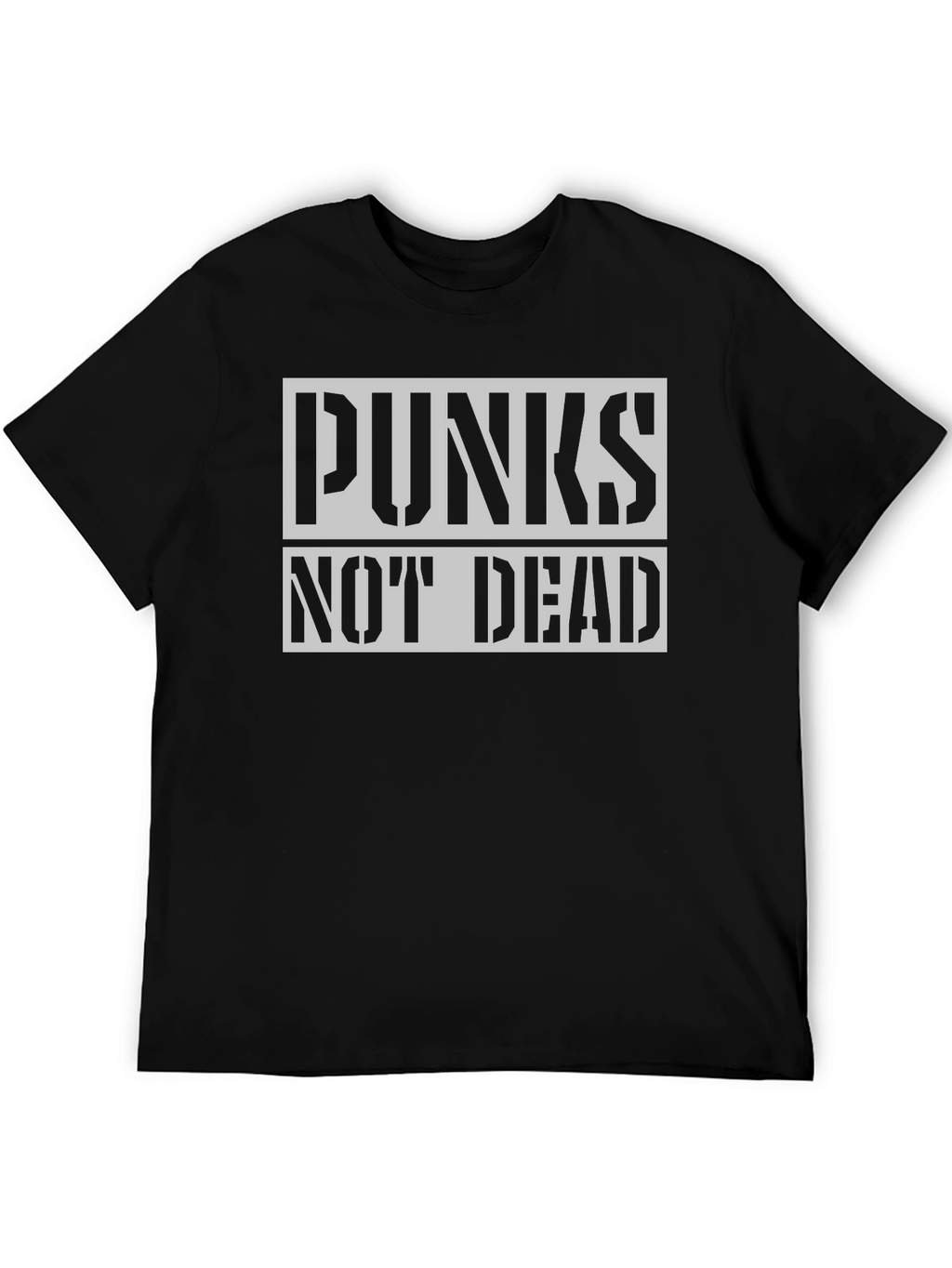 Punks Not Dead Black Graphic Tee