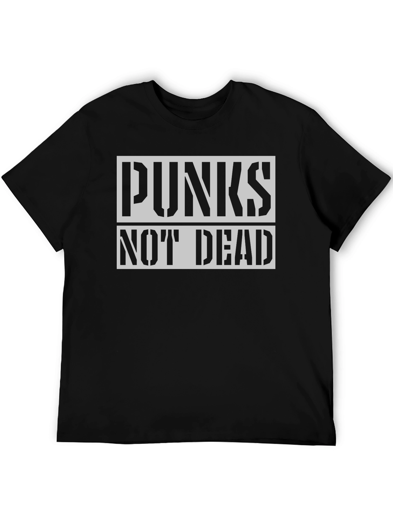 Punks Not Dead Black Graphic Tee