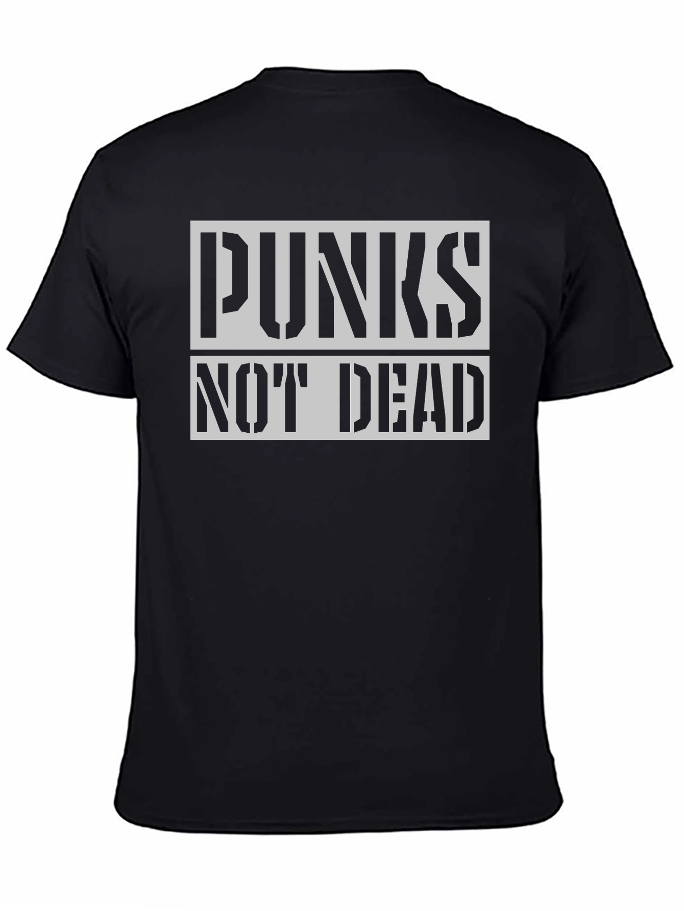 Punks Not Dead Black Graphic Tee