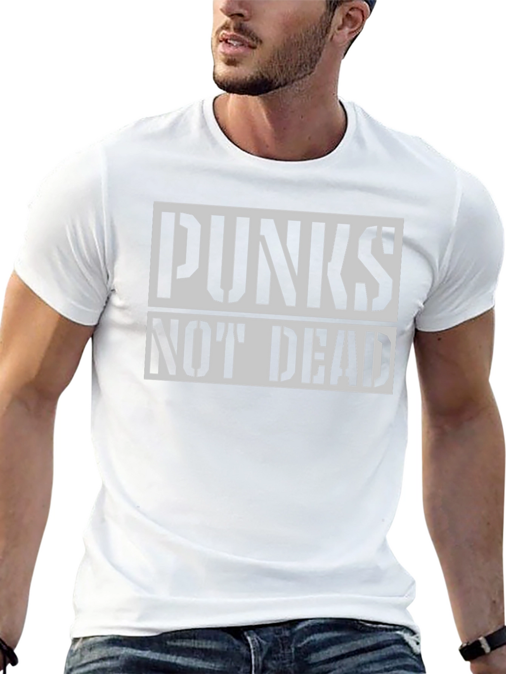 Punks Not Dead Black Graphic Tee