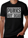 Punks Not Dead Black Graphic Tee