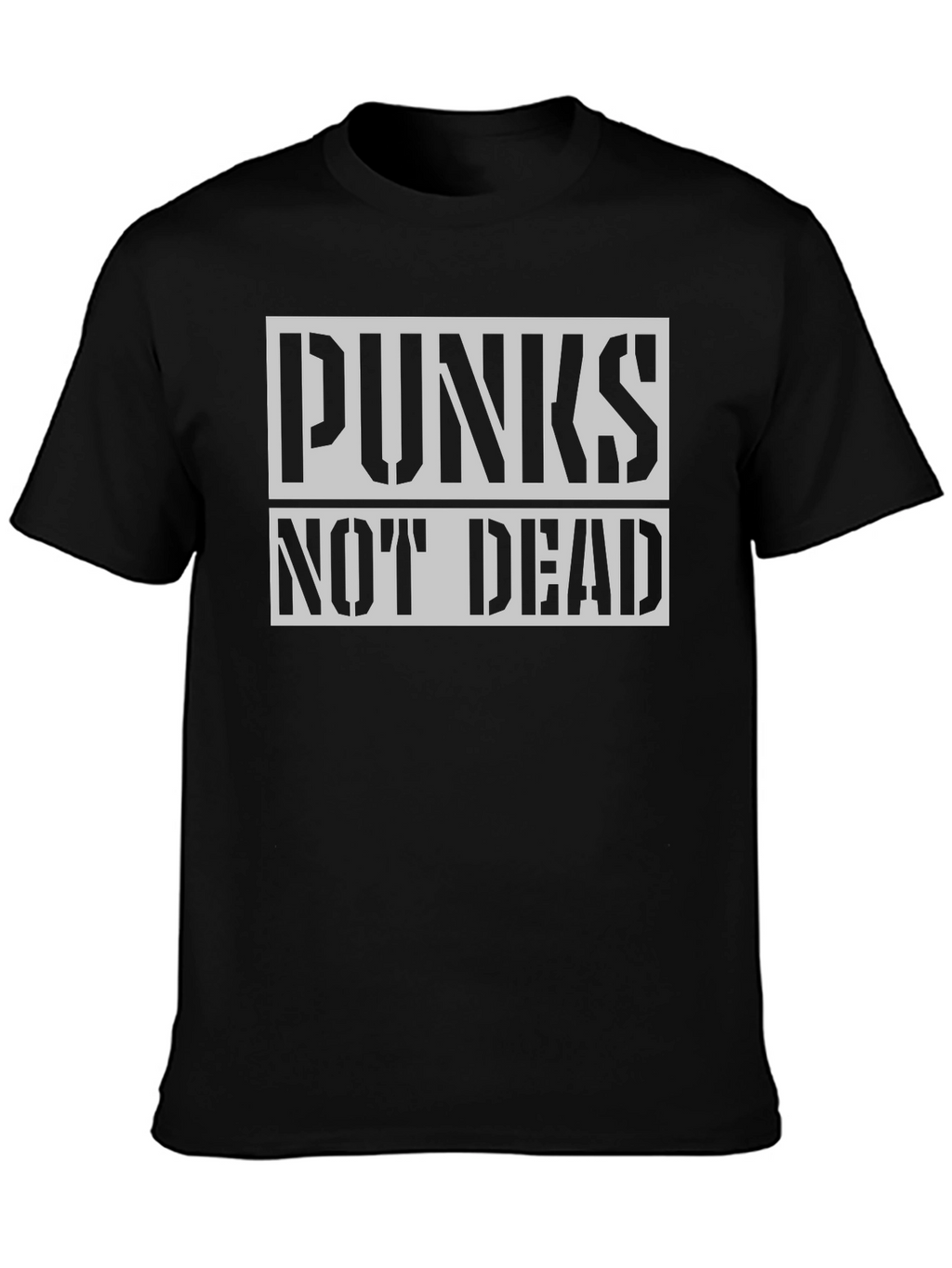Punks Not Dead Black Graphic Tee