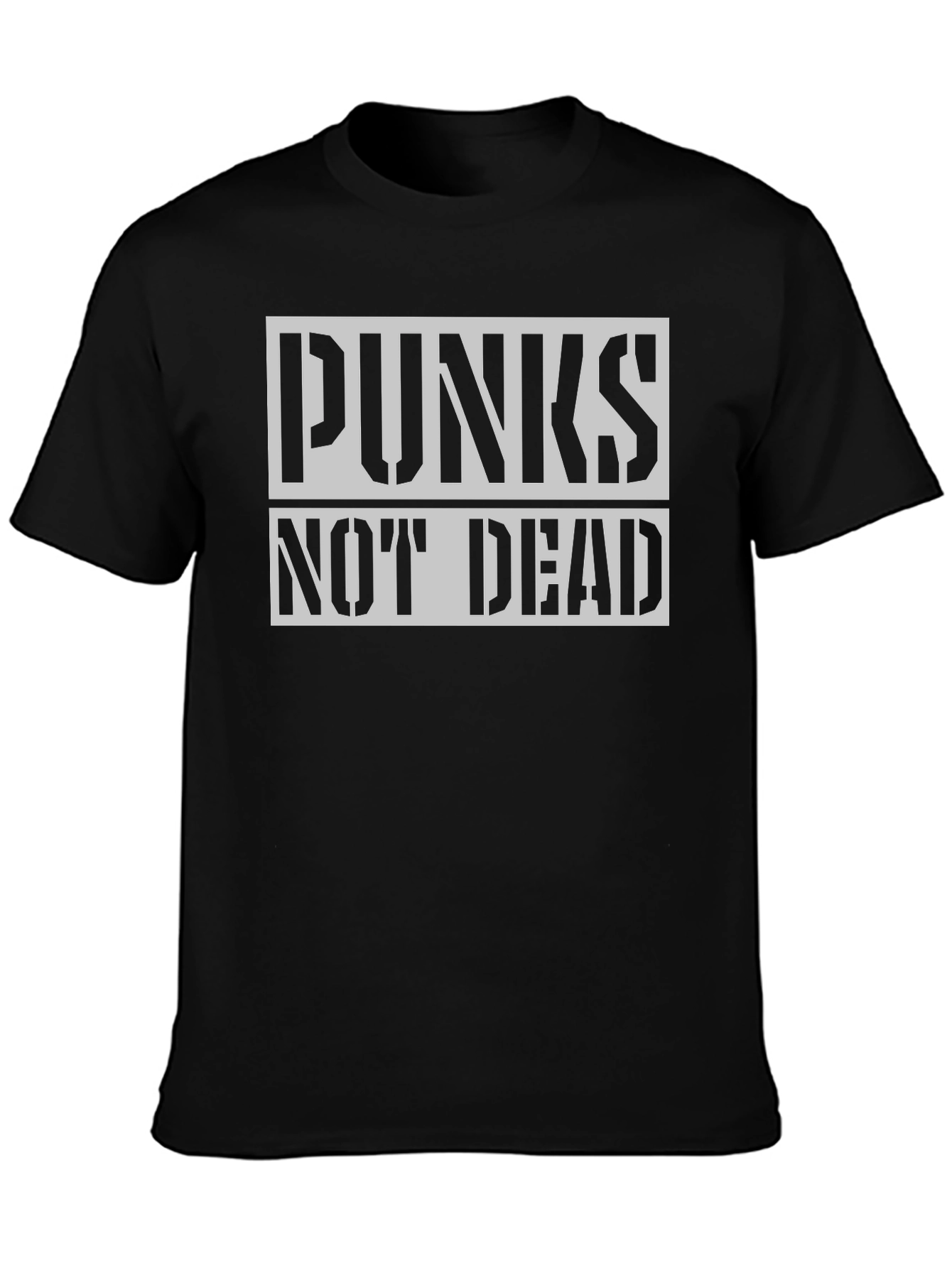 Punks Not Dead Black Graphic Tee