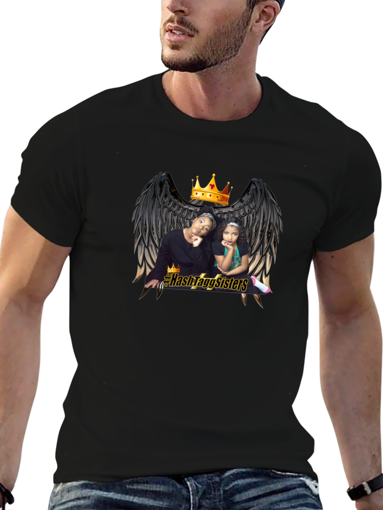 Hashtag Sisters Graphic T-Shirt