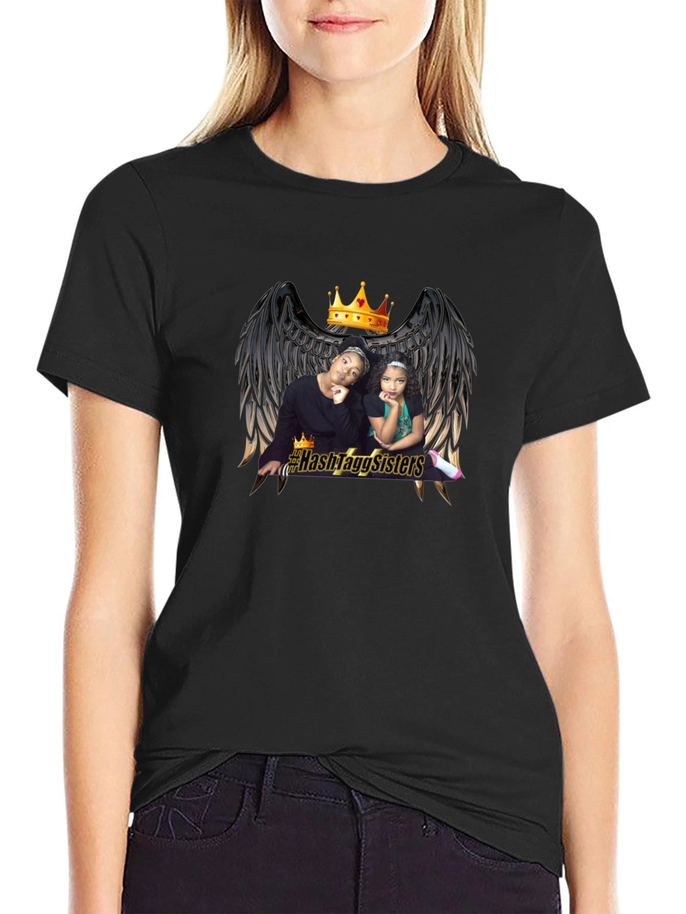 Hashtag Sisters Graphic T-Shirt