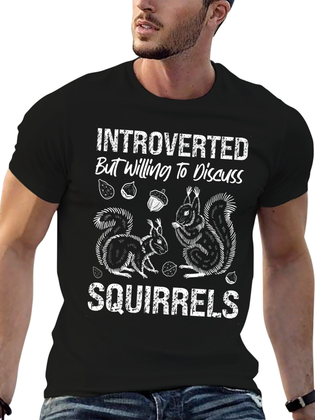 Introverted Squirrels Graphic Tee