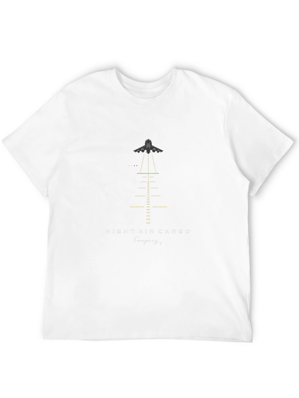 Night Air Cargo T-Shirt - Airport Runway Design