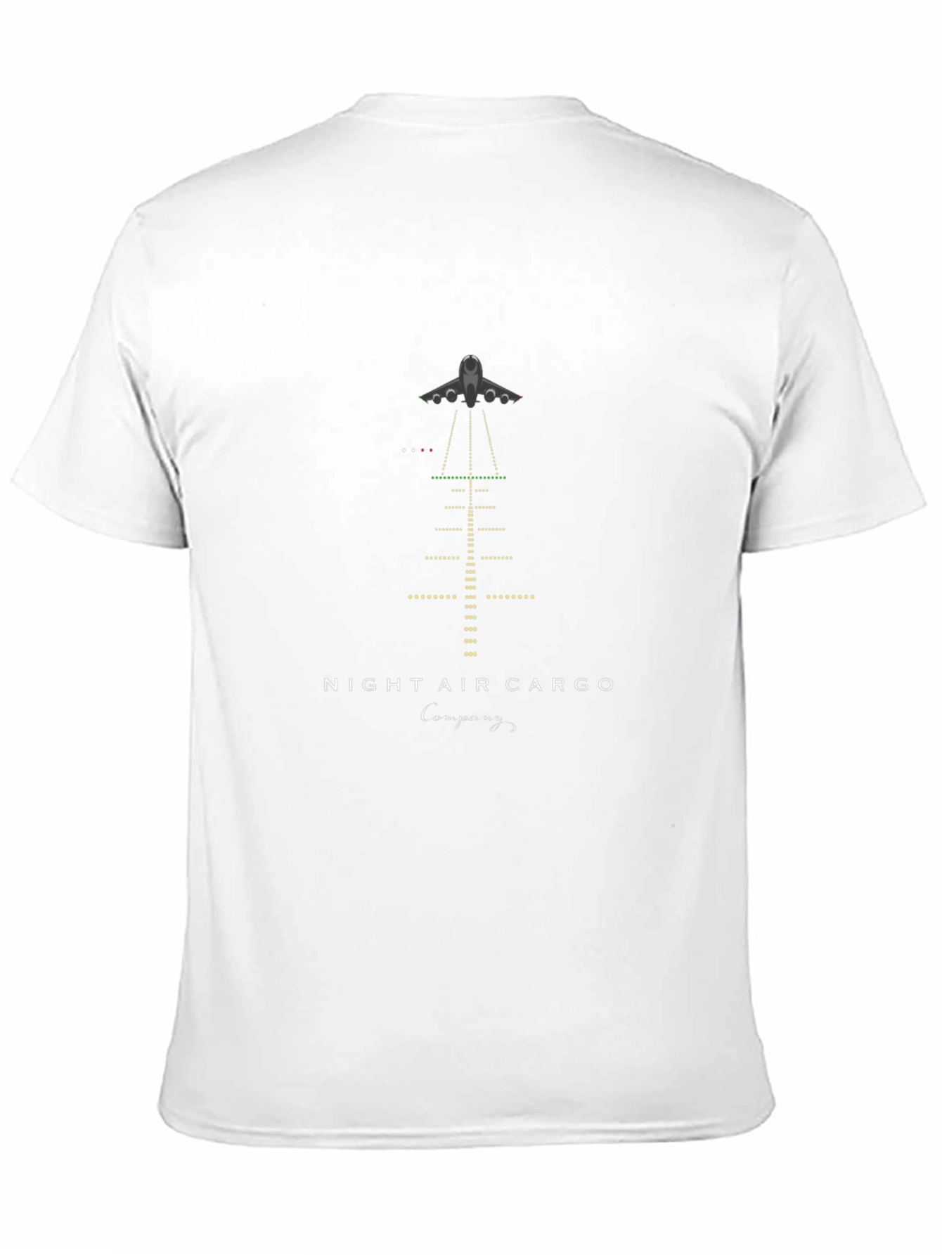 Night Air Cargo T-Shirt - Airport Runway Design