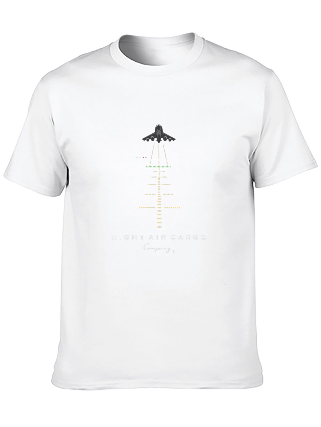 Night Air Cargo T-Shirt - Airport Runway Design