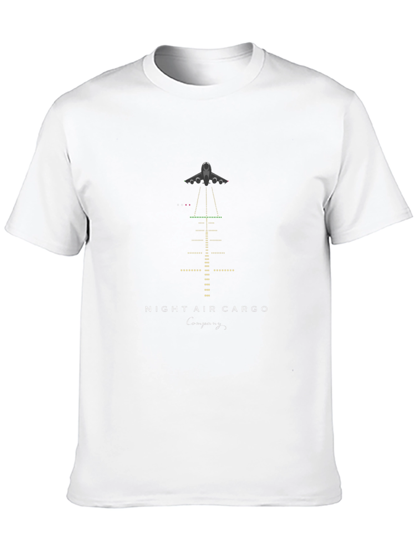 Night Air Cargo T-Shirt - Airport Runway Design