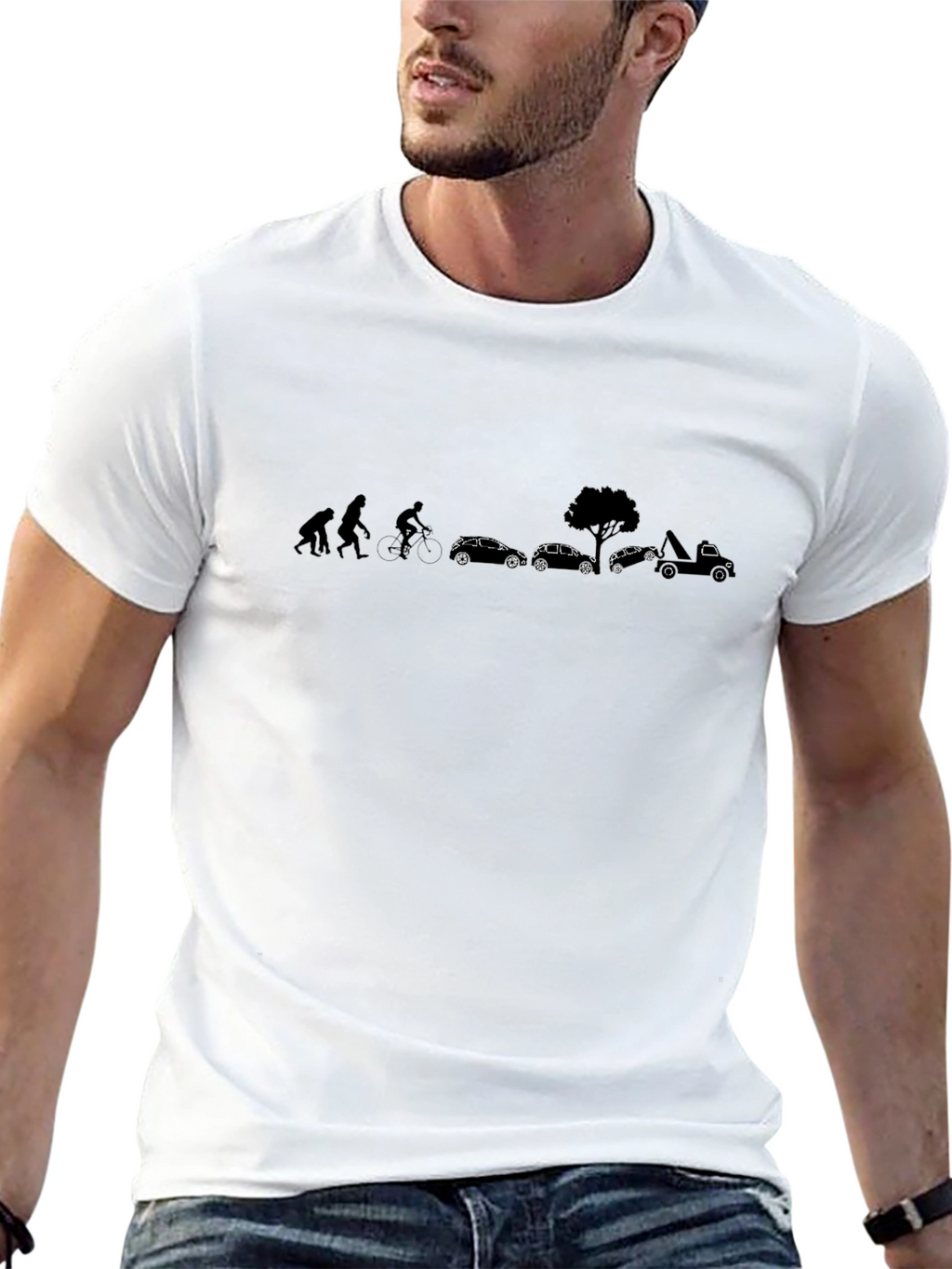 Evolution of Tesla T-Shirt Black