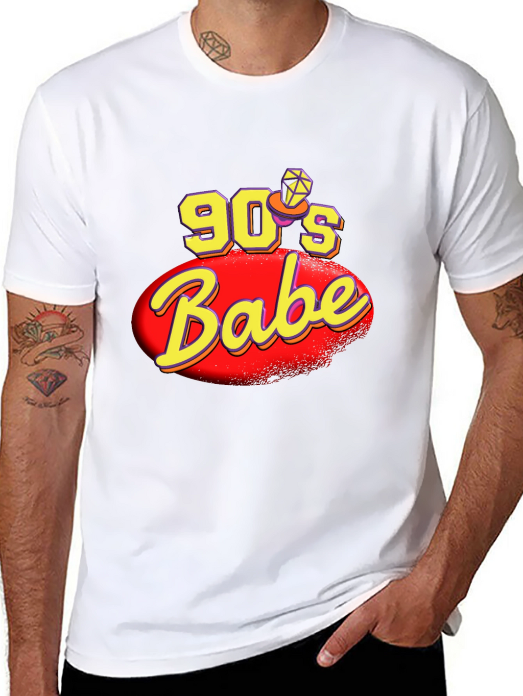 90s Babe Black Graphic T-Shirt