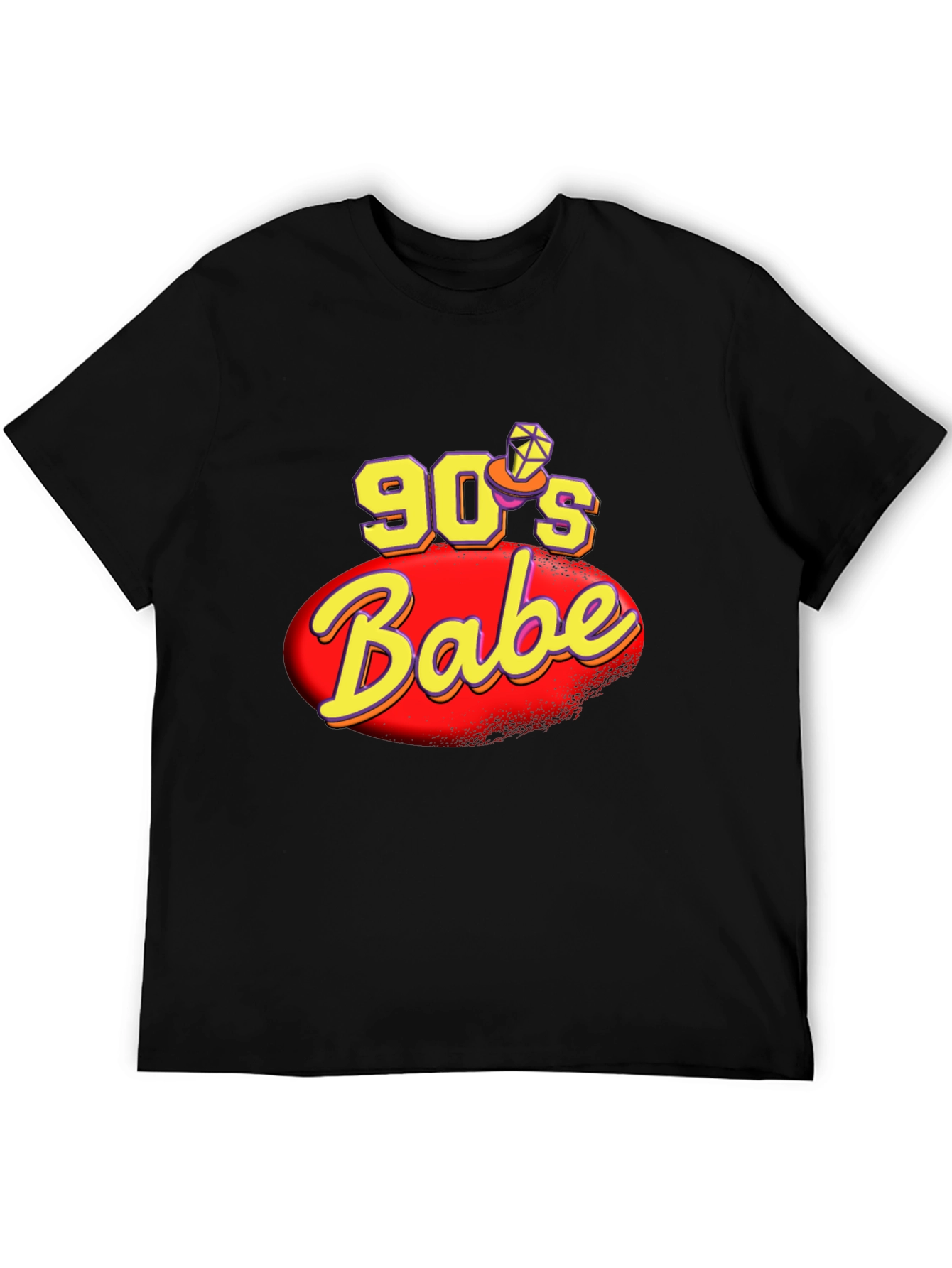 90s Babe Black Graphic T-Shirt