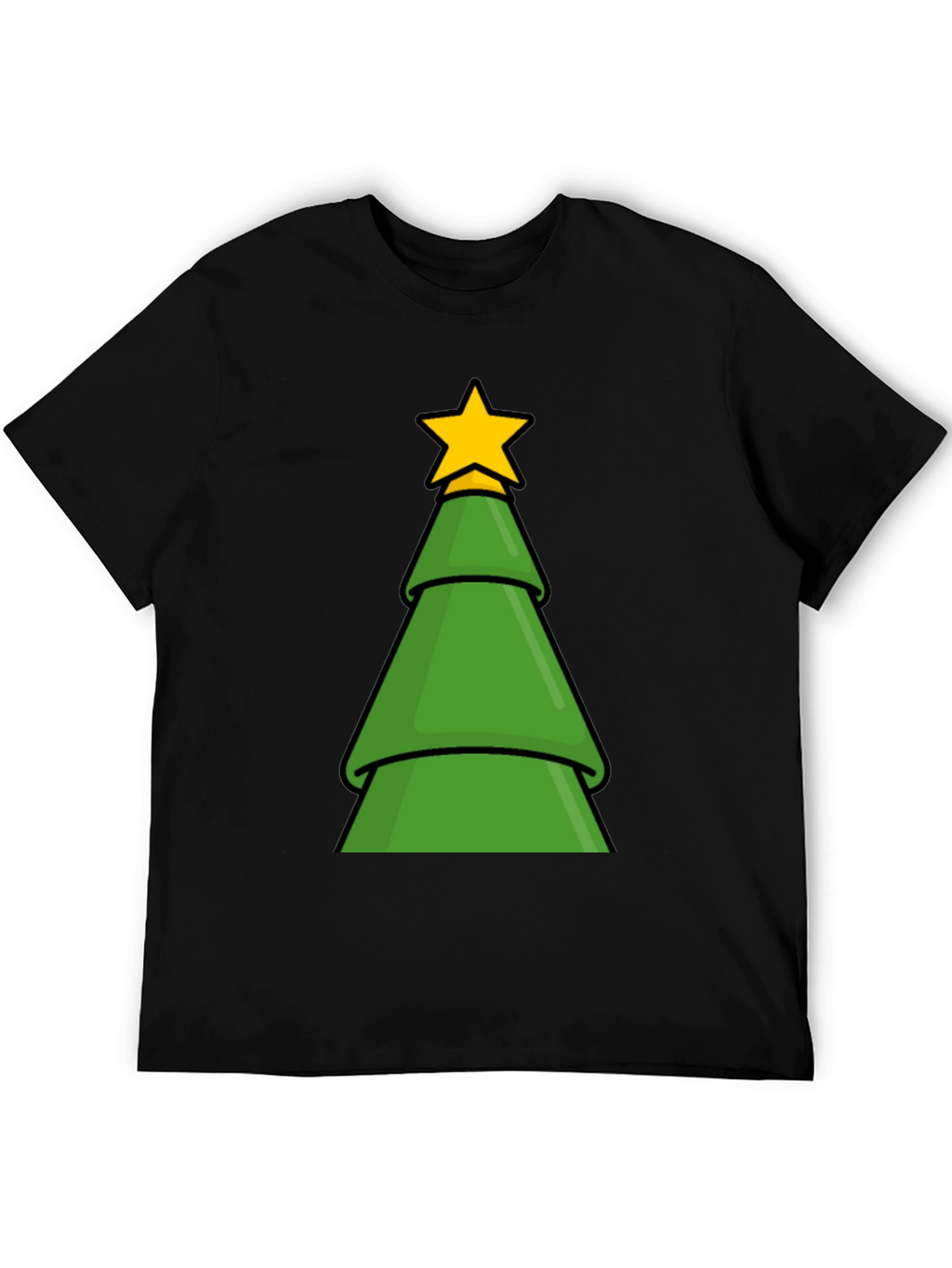 Festive Christmas Tree Graphic T-Shirt