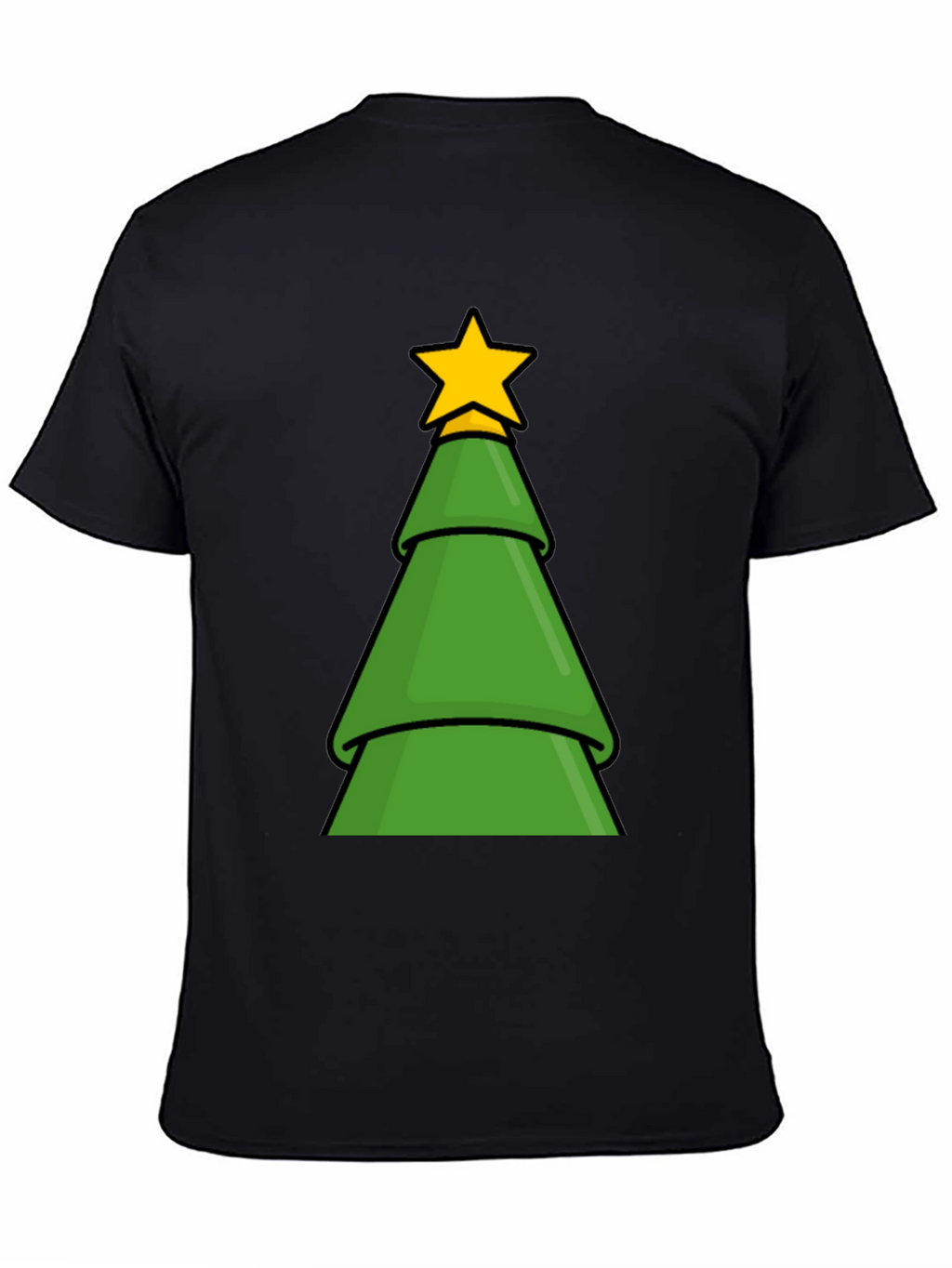 Festive Christmas Tree Graphic T-Shirt