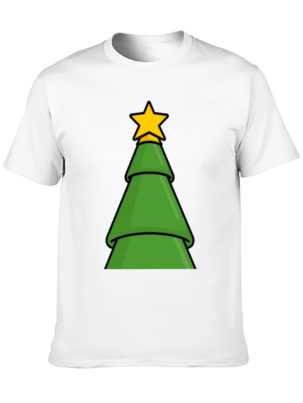 Festive Christmas Tree Graphic T-Shirt