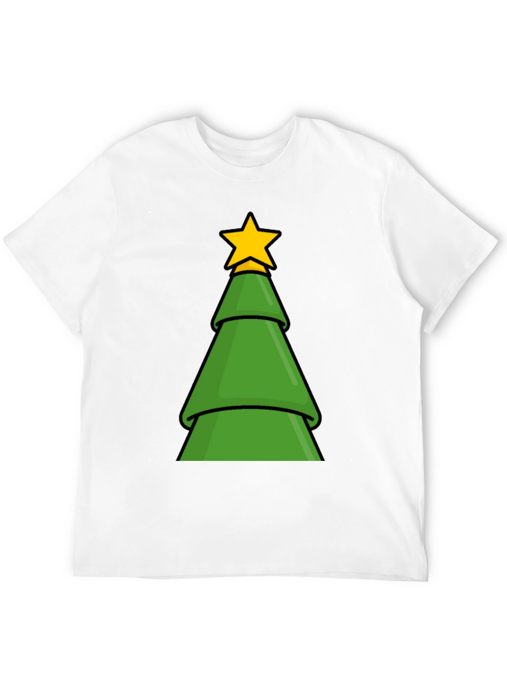 Festive Christmas Tree Graphic T-Shirt